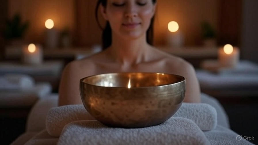 sound therapy session in a spa